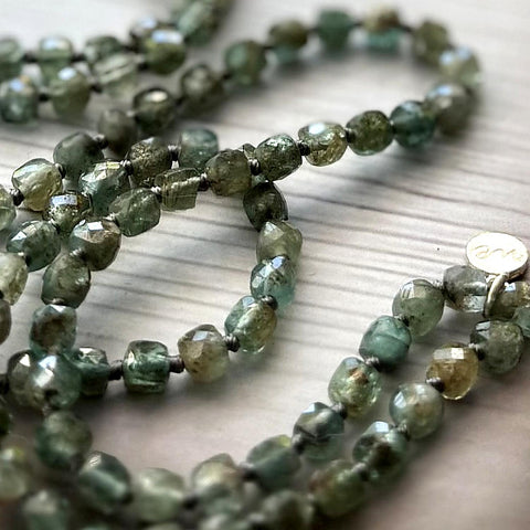 Mystic Moss Aquamarine & Labradorite Necklace
