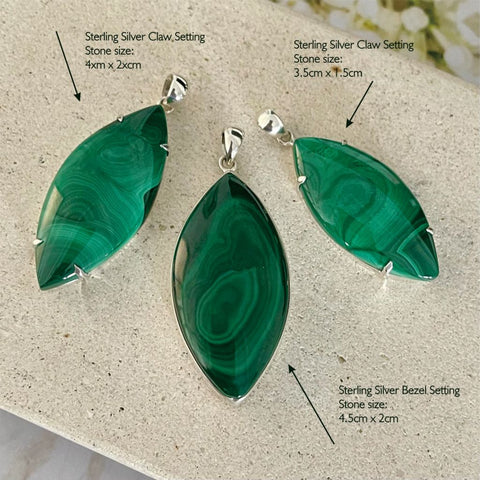 Malachite Pendants