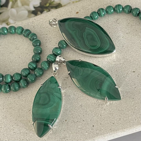 Malachite Pendants