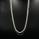 Men's Pearl Necklace | Cable Chain Necklace | Mala Elements