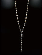 Lariat Pearl Necklace | Georgie Pearl Necklace | Mala Elements