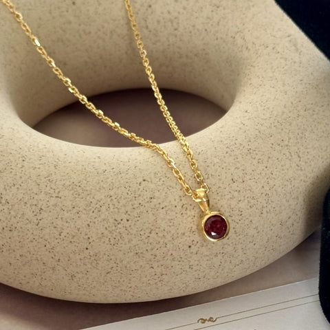 Fine Garnet Necklace