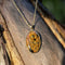Pietersite Oval Pendant Gold with chain