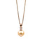 Edison Pink Pearl Necklace in Rose Gold