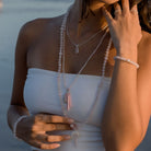 Rose Quartz Necklace | Whispering Hearts Nackles | Mala Elements