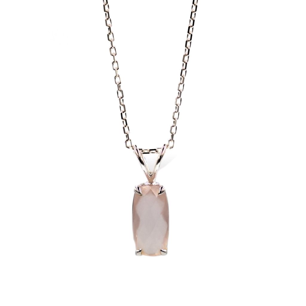 Rose Quartz Necklace | Whispering Hearts Nackles | Mala Elements