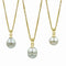 South Sea Pearls on Gold Rectangle Link Chain