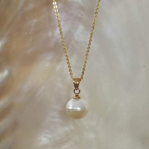 Sterling Silver South Sea Pearl Pendant Necklace