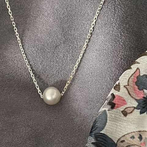 South Sea Pearl Necklace | 8mm Pearl Necklace | Mala Elements