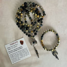 Brown Tiger Eye Mala | Chandra Tiger Eye Mala | Mala Elements