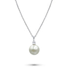 South Sea Pearls Necklace | Sara Diamond Pendant | Mala Elements