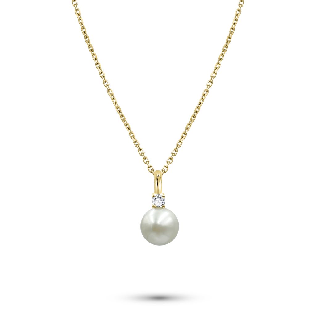 South Sea Pearls Necklace | Sara Diamond Pendant | Mala Elements