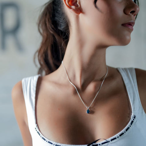 London Blue Topaz Pendant Necklace
