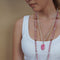 Rhodochrosite Pendant & Chain necklace