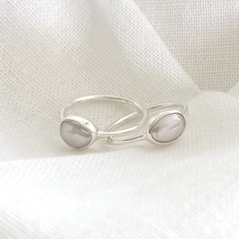 Keshi Pearl Ring .925 Sterling Silver