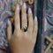 Natalie Black Spinel Ring 18ct Gold Vermeil