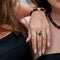 Natalie Black Spinel Ring 18ct Gold Vermeil