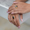 Natalie Black Spinel Ring 18ct Gold Vermeil