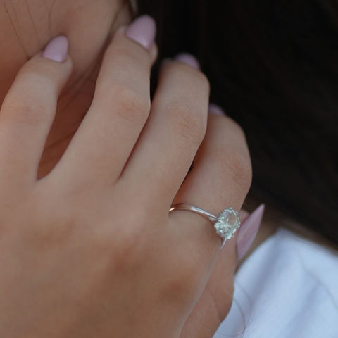 Green Amethyst Ring | Green Amethyst Ring | Mala Elements