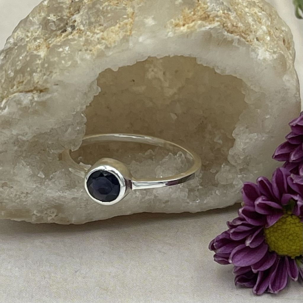 Iolite Silver Rings | Fine Silver Rings | Mala Elements