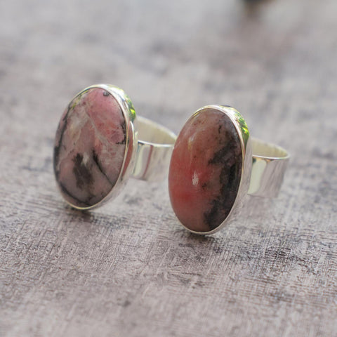 Natalie Rhodonite Rings