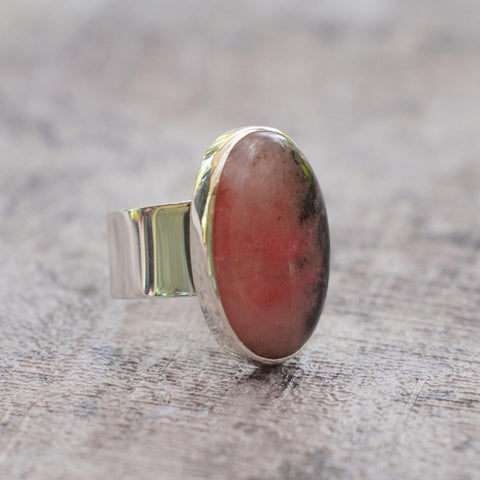 Natalie Rhodonite Rings