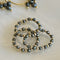 Pyrite & Gold Bead Rings