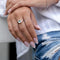 Blue Topaz Wave Ring