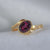 Rhodolite Wave Ring