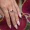 Rhodolite Wave Ring