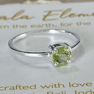 Peridot Silver Rings | Fine Silver Rings | Mala Elements