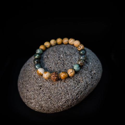 African Turquoise Bracelet | Nurtured Me Bracelet | Mala Elements