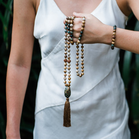 African Turquoise Bracelet | Nurtured Me Bracelet | Mala Elements