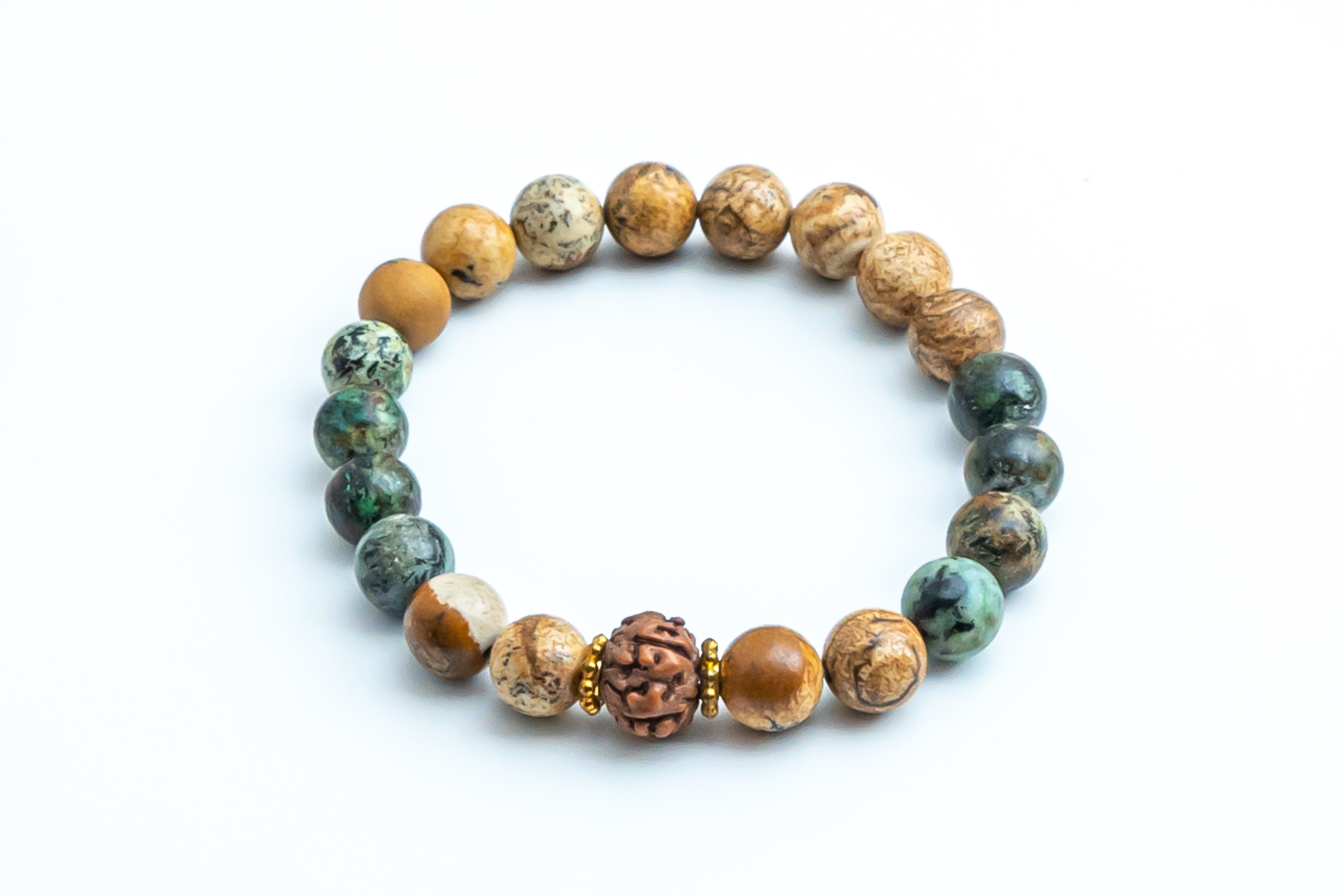 African Turquoise Bracelet | Nurtured Me Bracelet | Mala Elements