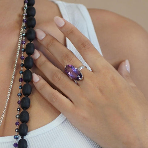 Women's Amethyst Rings | Rings of Abundance | Mala Elements