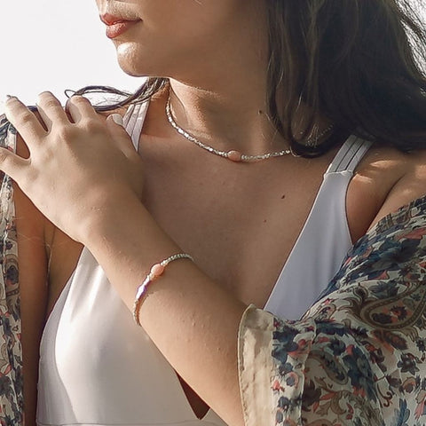 Pink Opal Bracelet | Pink Riley Bracelet | Mala Elements