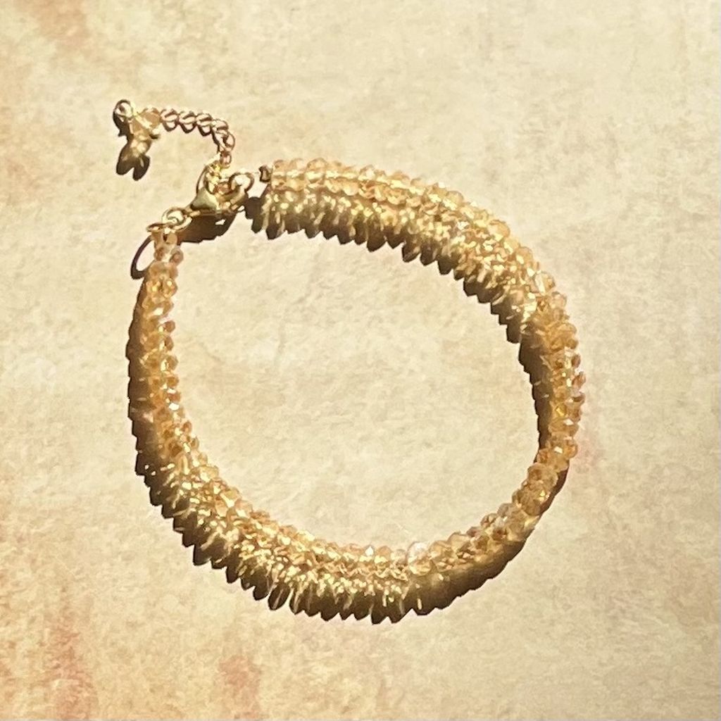 Gold Citrine Bracelet | Mala Elements
