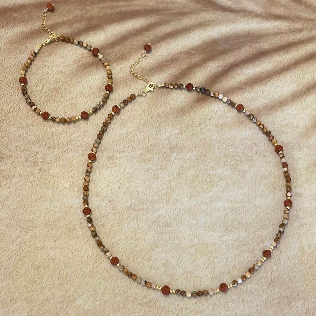 Gold Rudraksha Bracelet | Mala Elements
