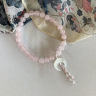 Chandra Rose Quartz Bracelet | Mala Elements