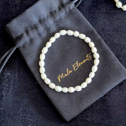 Rice Pearl Bracelet | Women's Pearl Bracelet | Mala Elements