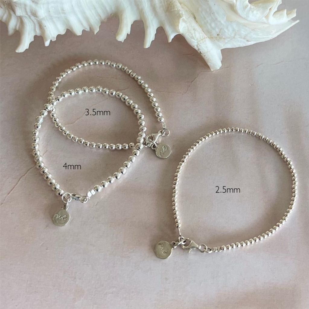 Silver Bead Bracelets | Saya Silver Bracelet | Mala Elements