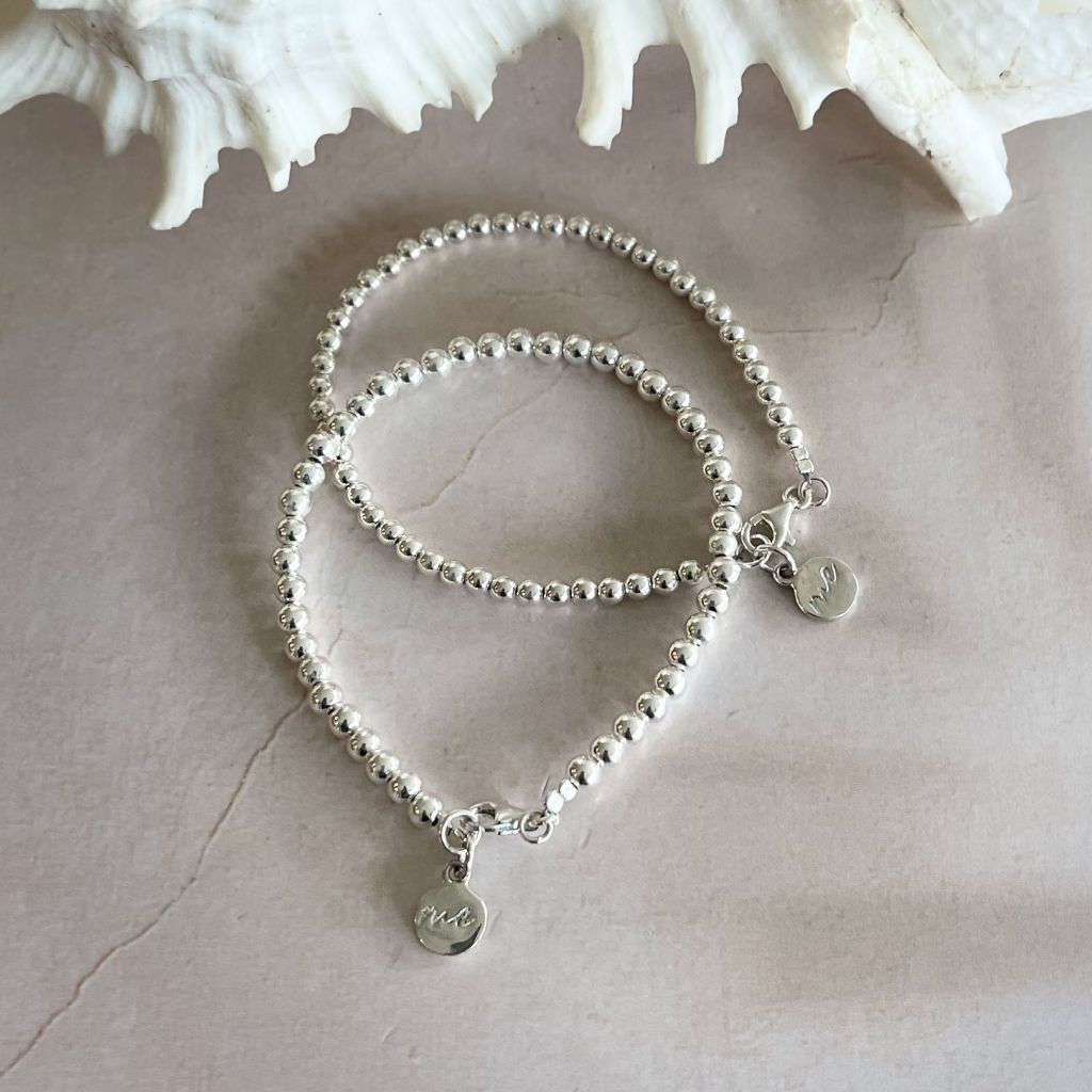Silver Bead Bracelets | Saya Silver Bracelet | Mala Elements