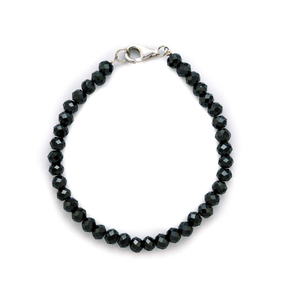 Unisex Spinel Bracelet | Black Spinel Bracelet | Mala Elements