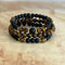 Tiger Eye Bracelet | Onyx Crowned Stack | Mala Elements