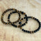 Tiger Eye Bracelet | Onyx Crowned Stack | Mala Elements