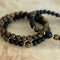 Tiger Eye Bracelet | Onyx Crowned Stack | Mala Elements