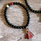 Black Moonstone Bracelet | Tri Datu Bracelet | Mala Elements