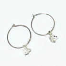 Diamond Hoop Earrings | Herkimer Hoop Earrings | Mala Elements
