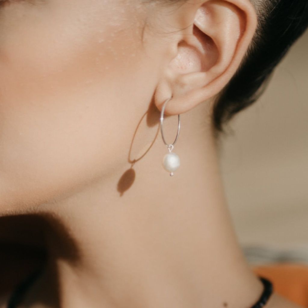 Pearl Drop Earrings | Freshwater Drop Earrings | Mala Elements