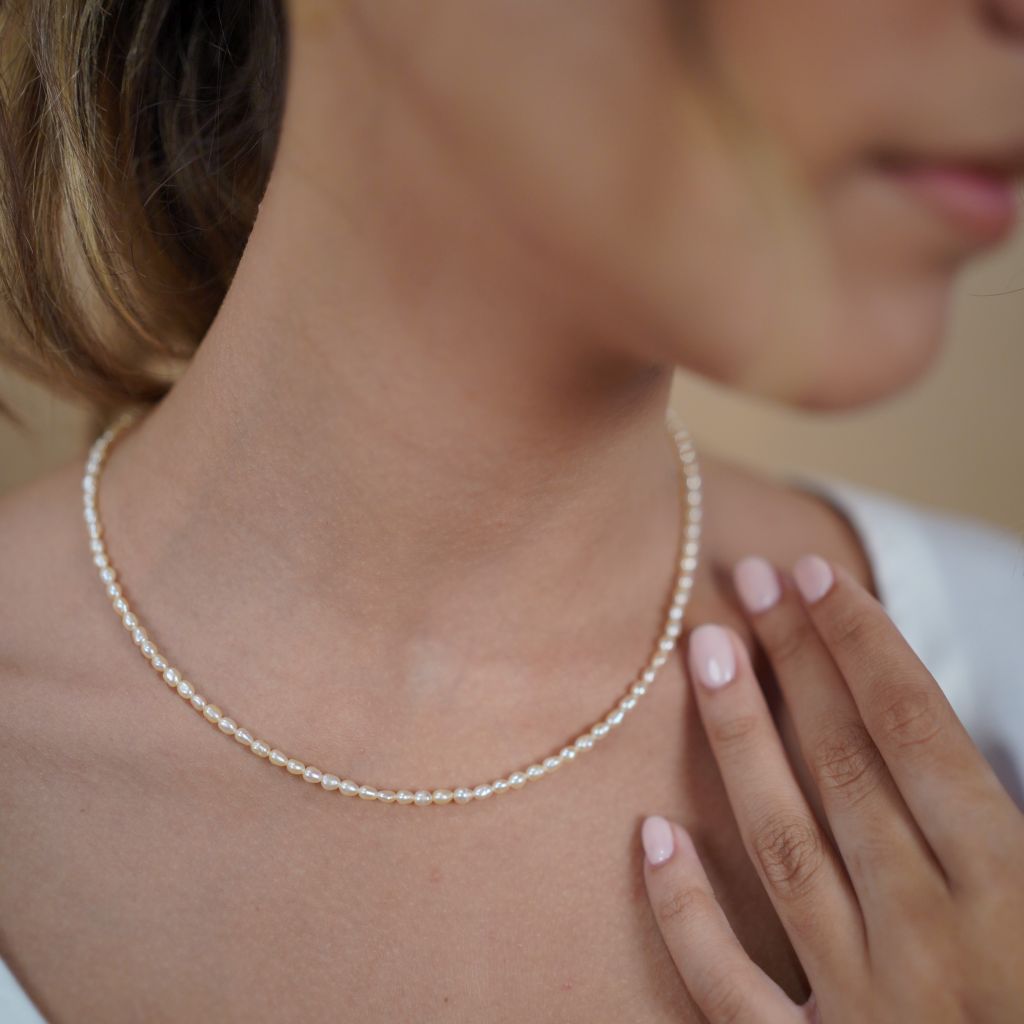 Freshwater Pearl Necklace | Fine Pearl Necklace | Mala Elements
